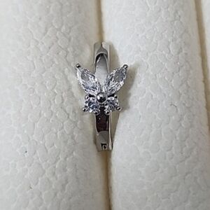BUTTERFLY Belly BUTTON RING  Surgical STEEL 14G